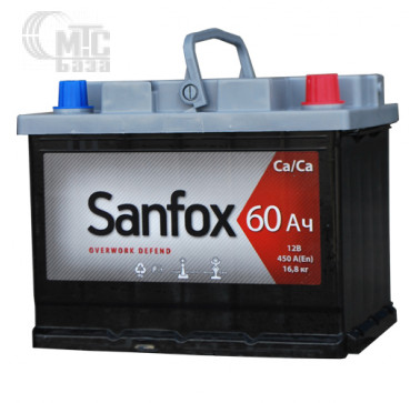 Акумулятор Sanfox 6СТ-60Ah АзE 480A   242x175x190